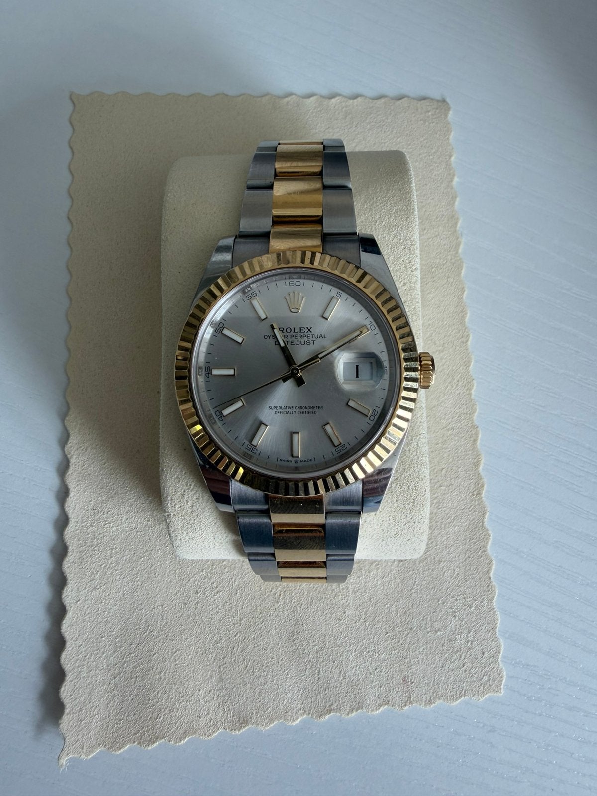 Rolex DateJust 126333 Geel Goud/Staal, Ophalen, Gebruikt, Rolex, Polshorloge