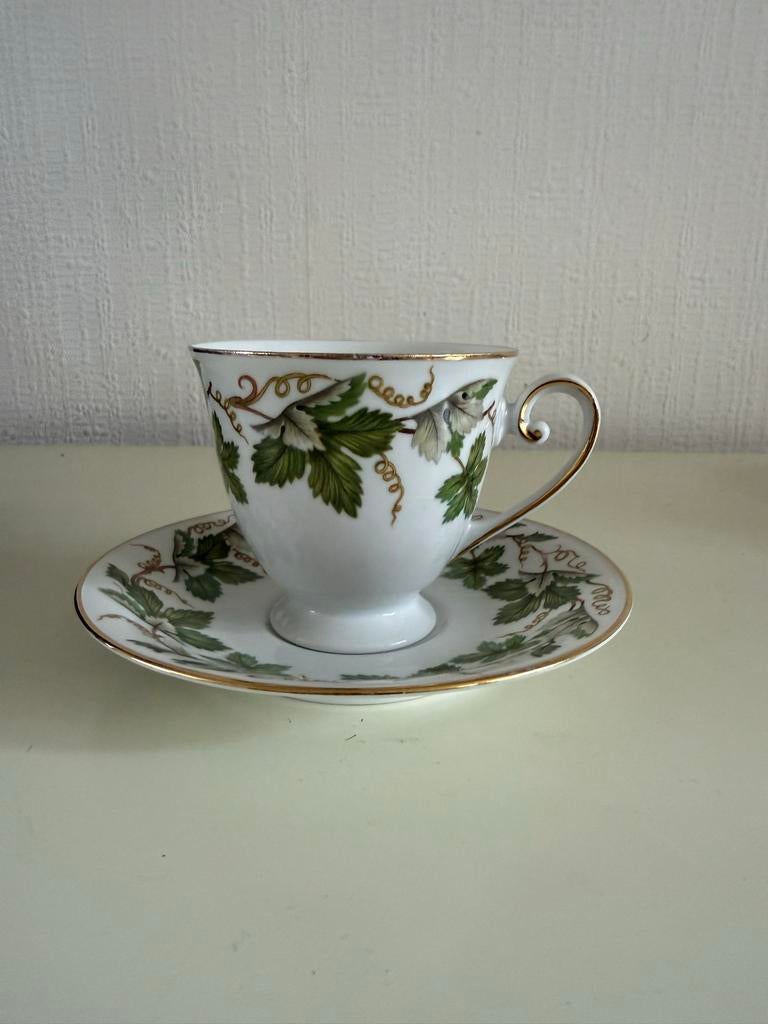 Vintage theekopje met schotel Tirschenreuth Hutschenreuther, Antiek en Kunst, Ophalen of Verzenden