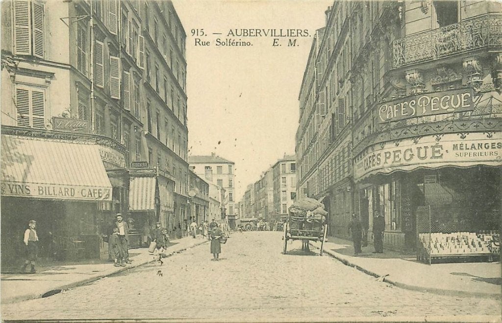 379-040-029 Aubervilliers Rue Solferino, Verzenden, Voor 1920, Frankrijk