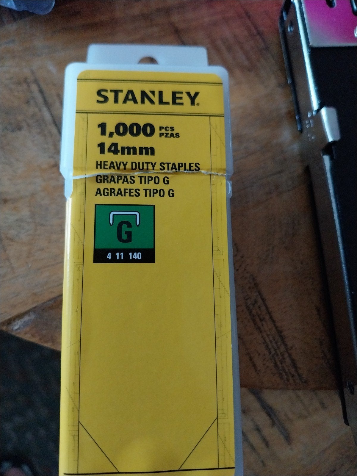 Stanley nieten 1000 stuks 14mm type G, Ophalen, Nieuw, Tacker/nietmachine, Stanley