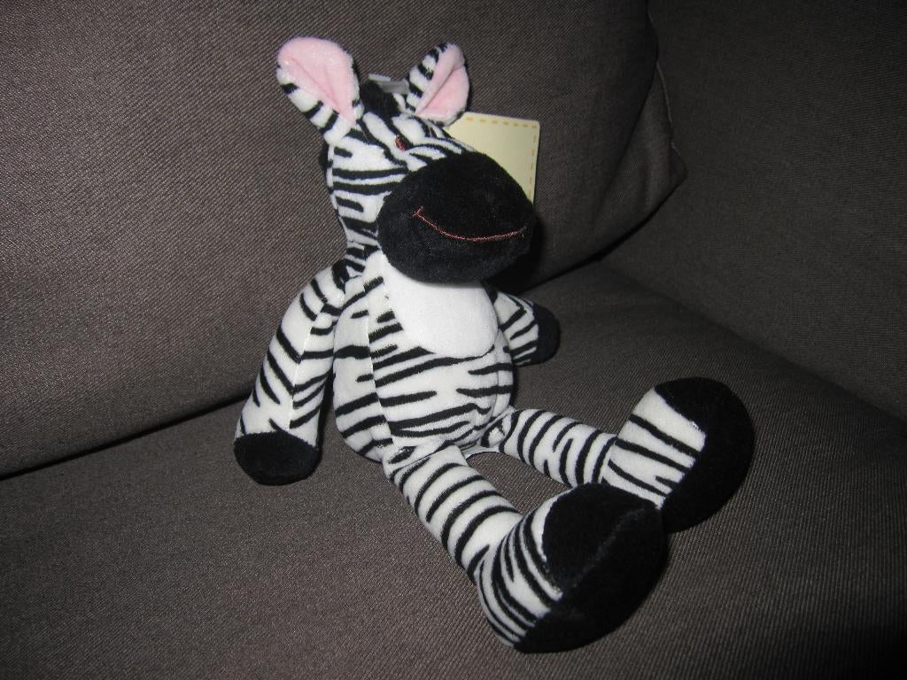 Nicotoy Simba zebra 23 cm NIEUW 4 euro, Kinderen en Baby's, Speelgoed | Knuffels en Pluche, Ophalen of Verzenden, Nieuw, Overige typen