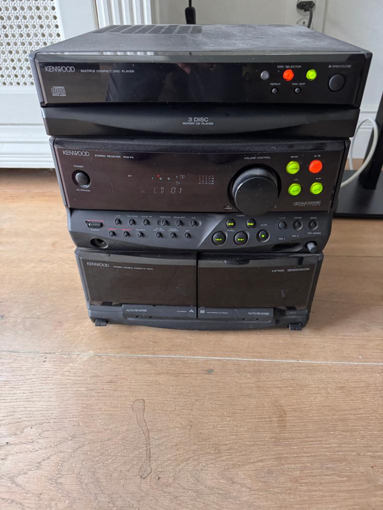 Kenwood Stereo Set RXD-F4 met CD-speler en Cassettedeck, Ophalen of Verzenden, Zo goed als nieuw, Cassettedeck, Microset