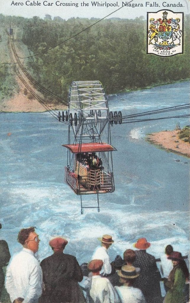 703-286-031 Aero Cable Car Crossing the Whirlpool Niagara F, Verzenden, Voor 1920, Buiten Europa