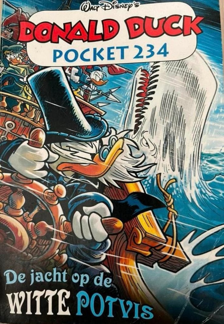 DONALD DUCK POCKET 234 de jacht op de witte potvis, Eén stripboek, Ophalen of Verzenden, Gelezen