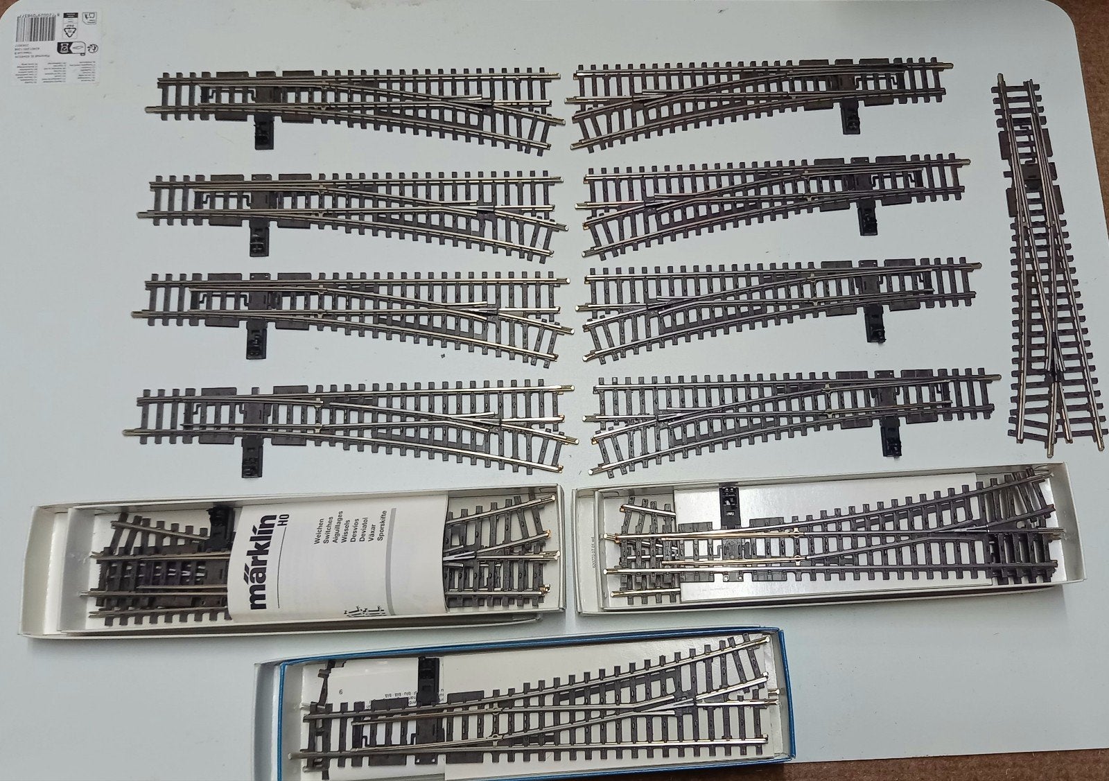 diverse marklin passtukken k rails 99 items, Wisselstroom, Gebruikt, Rails, Ophalen of Verzenden
