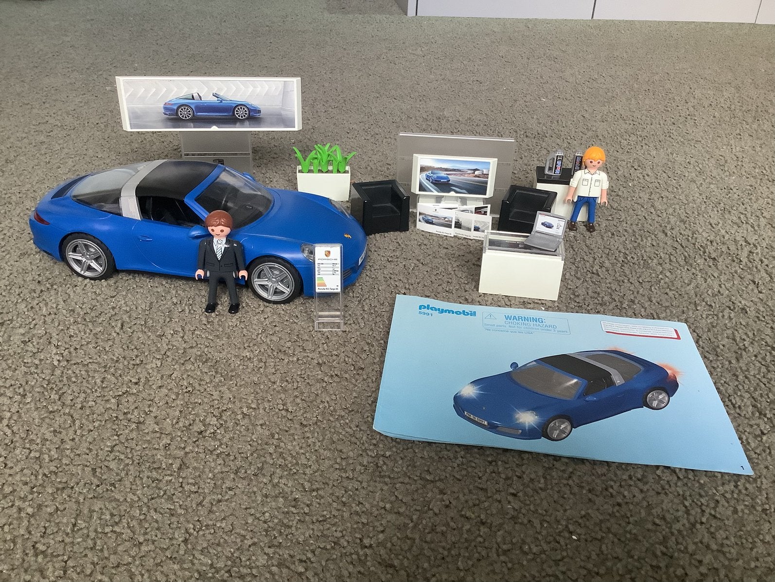 Playmobil 5991 Porsche 911 Targa 4S, Complete set, Voertuig, Ophalen of Verzenden, Zo goed als nieuw