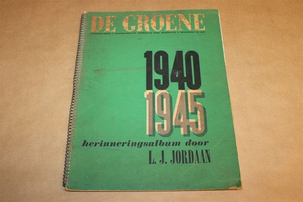 Nachtmerrie over Nederland — Jordaan, Spotprenten WO2 1945, Ophalen of Verzenden, Tweede Wereldoorlog, Gelezen, Overige onderwerpen