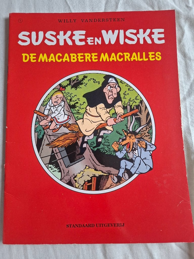 Suske en Wiske, de macabere macralles, Eén stripboek, Ophalen of Verzenden