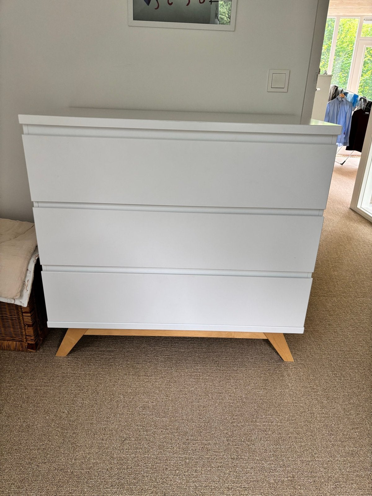 Witte commode Bopita Lynn, Kinderen en Baby's, Kinderkamer | Commodes en Kasten, Ophalen, Gebruikt, 50 tot 70 cm, 100 cm of meer