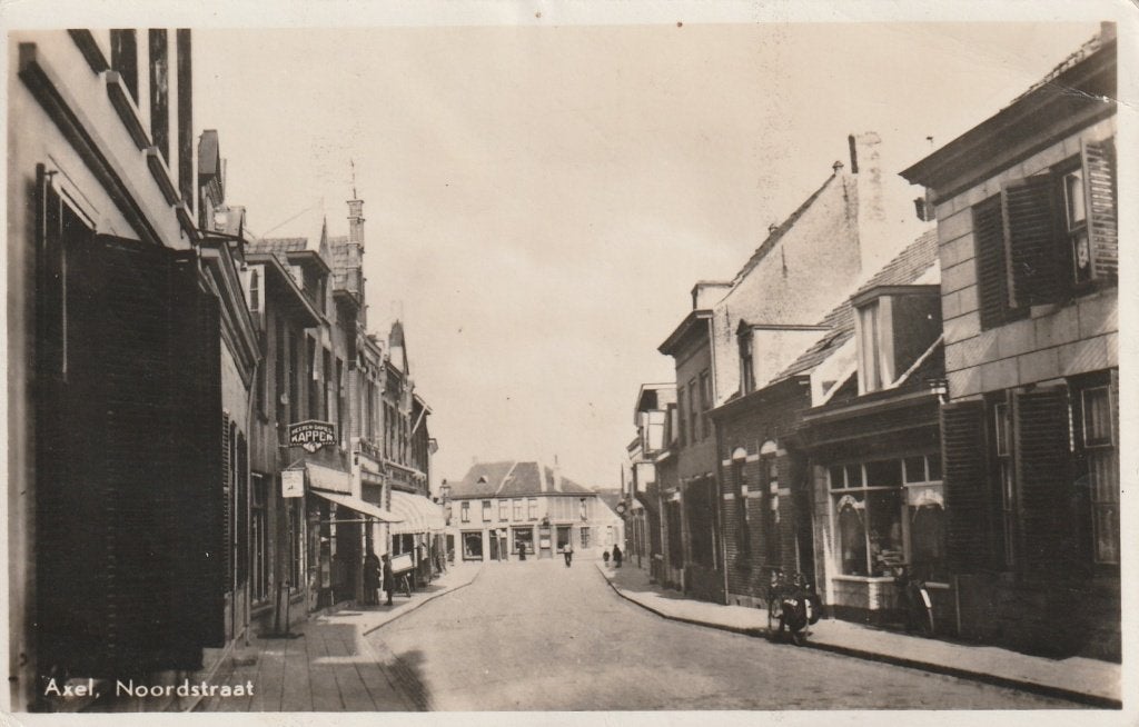 AXEL Noorstraat 1947, Verzamelen, Ansichtkaarten | Nederland, Verzenden, 1940 tot 1960, Gelopen, Zeeland