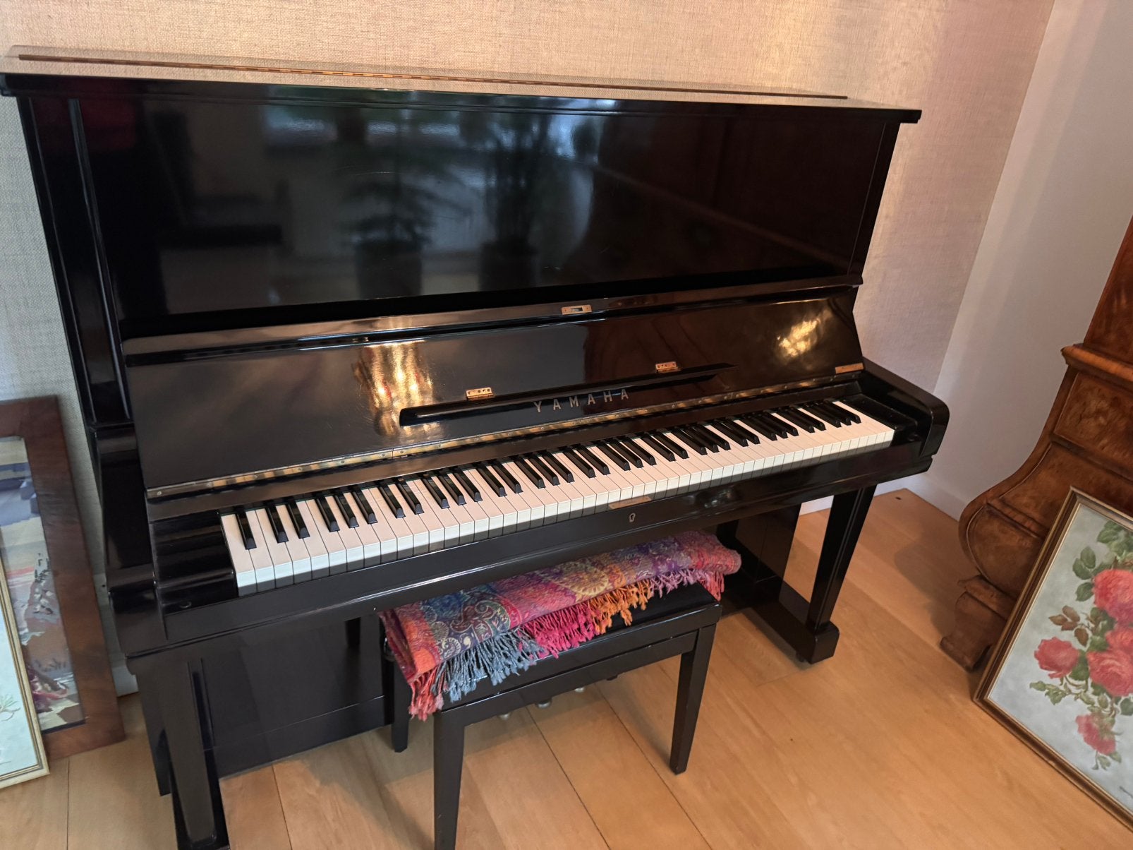 Yamaha piano zeer goed, Ophalen, Gebruikt, Zwart, Piano