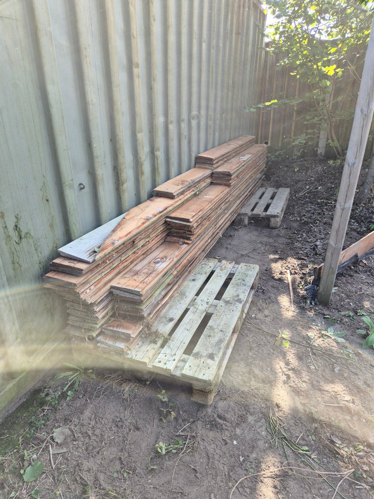 Gebruikte douglas zweeds rabat planken - Diverse Lengtes, Ophalen, Gebruikt, 25 tot 50 mm, Plank