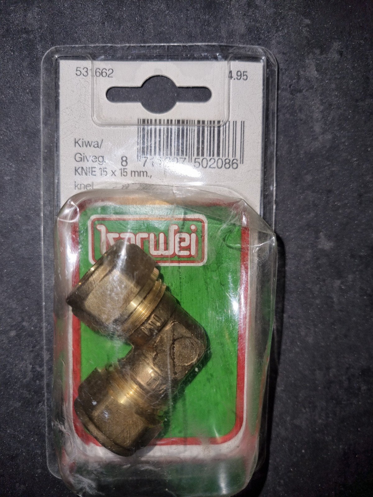 Knelkoppeling koper 15mm 3x sok + 1x knie + muurplaat.
Nieuw, Ophalen of Verzenden, Nieuw