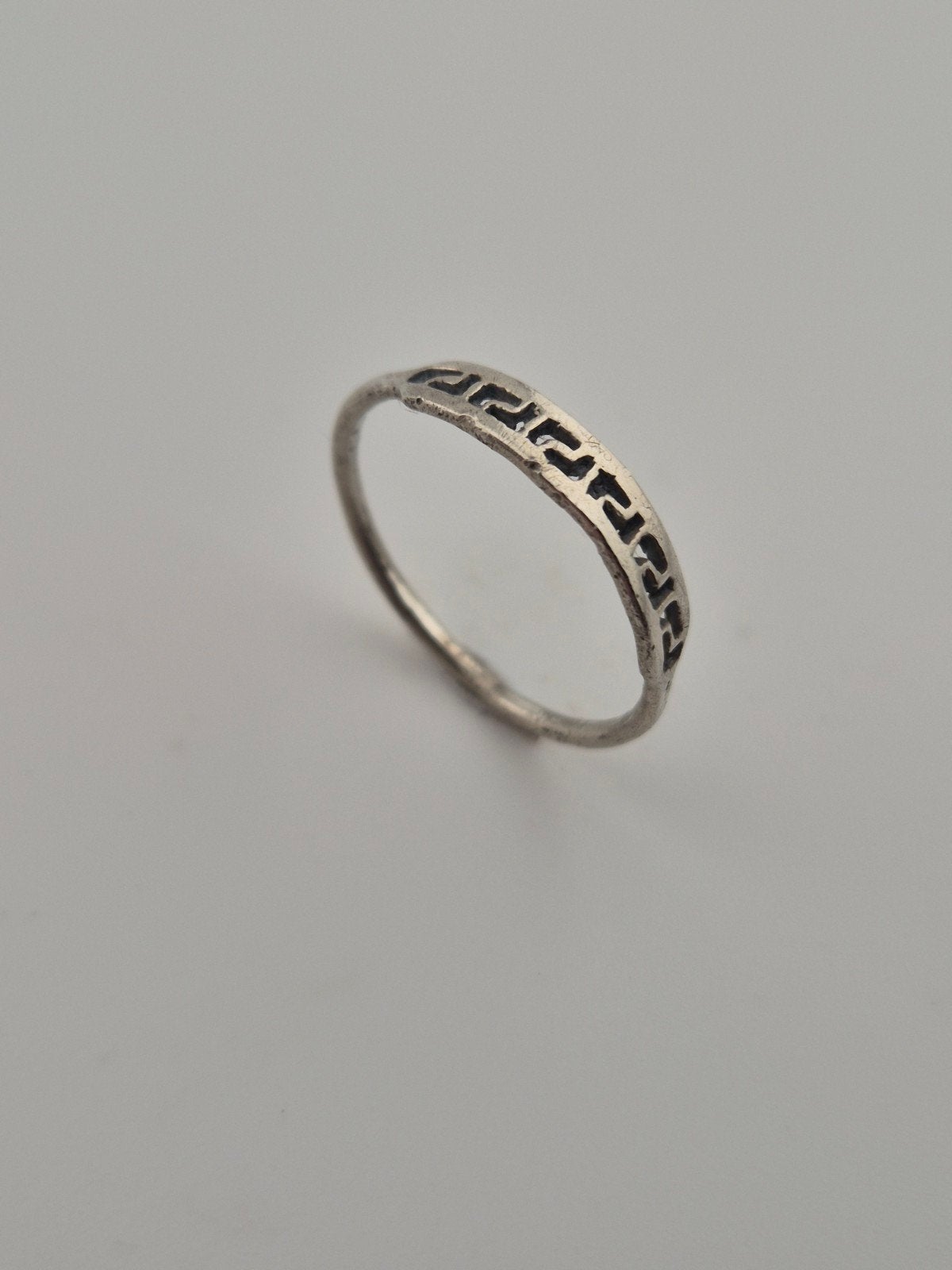 Leuke Vintage 925 Sterling Zilveren Ontwerp Ring, Gebruikt, Verzenden, Kleiner dan 17, Dame