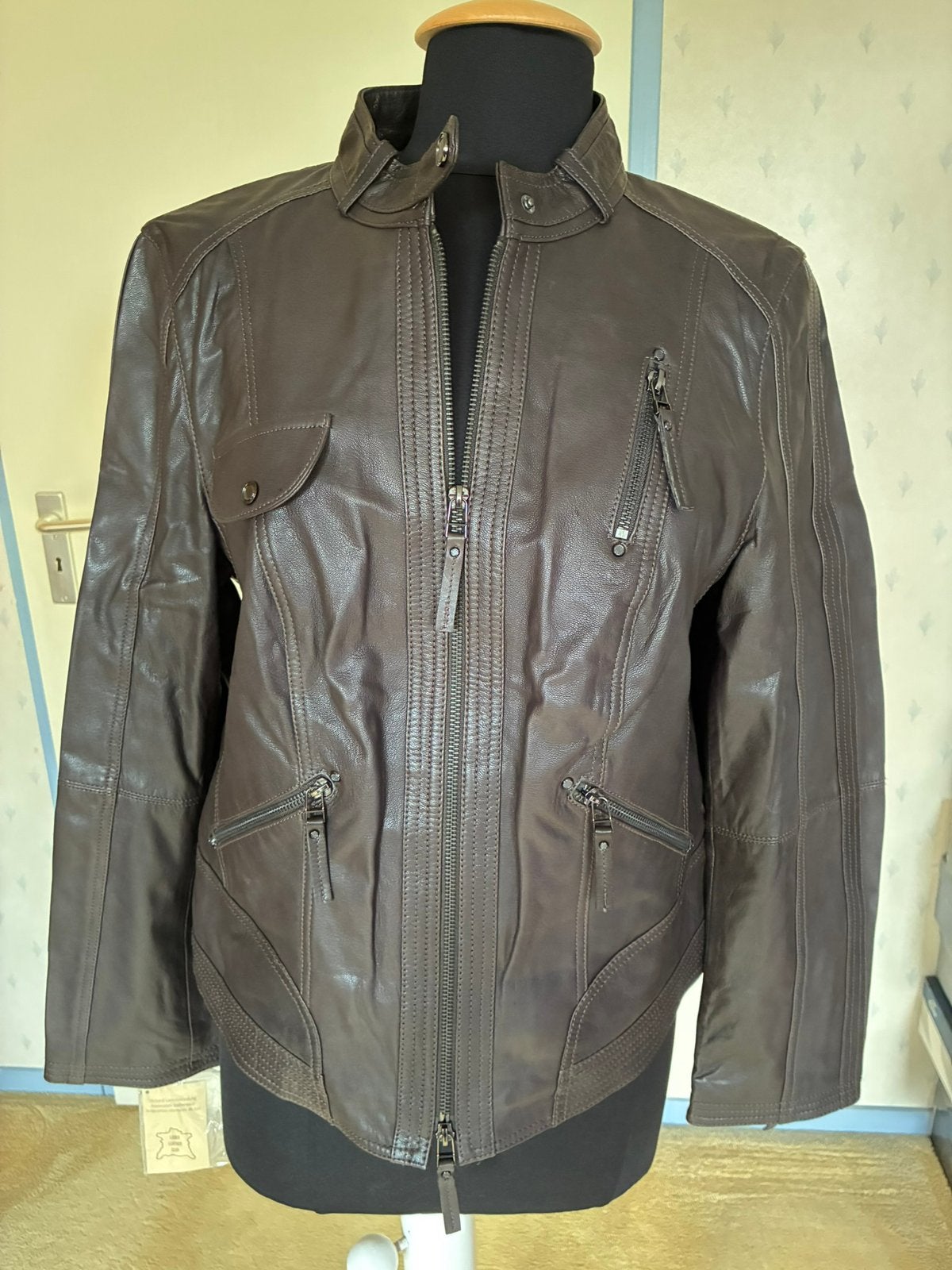 037 Nieuw leren jasje van Taifun in maat 44 bruin, Verzenden, Nieuw, Maat 42/44 (L), Bruin