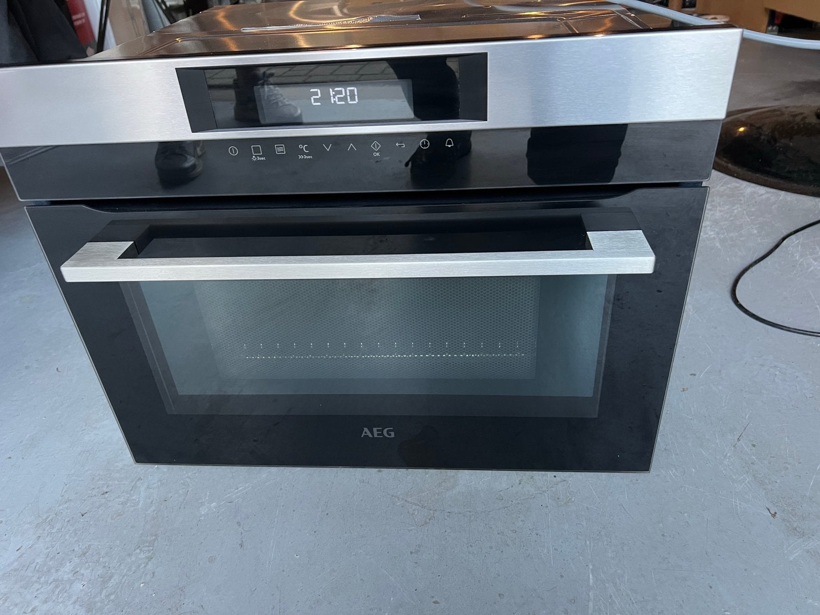 Aeg inbouw combi stoomoven / hetelucht oven, Witgoed en Apparatuur, 45 tot 50 cm, Aeg, Ophalen of Verzenden, Oven met grill