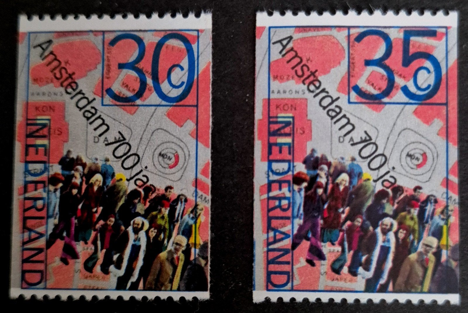 NVPH 1067+1067A 700 jaar Amsterdam, Ophalen of Verzenden, Na 1940, Postfris