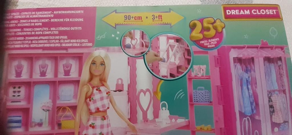 Barbie (Dream Closet) Droomkleerkast, Ophalen, Nieuw, Pop