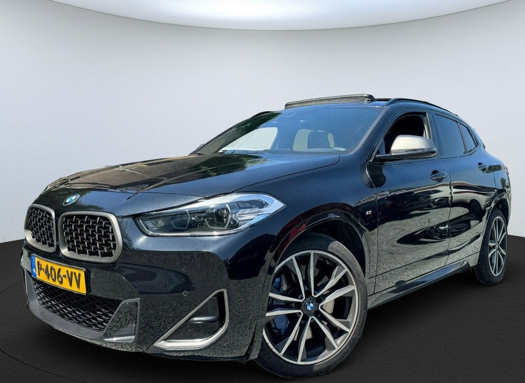 BMW X2 M35iA 306PK HIGH EXECUTIVE M-SPORT HALF-LEDER/NAVI/HE, Auto's, BMW, X2, Gebruikt, 4 cilinders, Leder en Stof