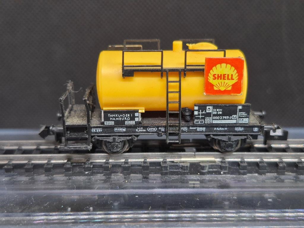 Fleischmann 8401 - ketelwagen "SHELL" (16357), Gebruikt, Gelijkstroom, Fleischmann, Wagon