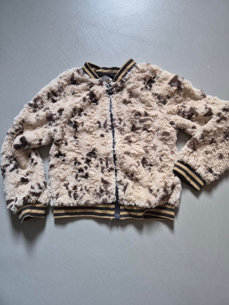 Leopardprint fleece vest maat 110/116, Kinderen en Baby's, Kinderkleding | Maat 110, Jongen of Meisje, Trui of Vest, Ophalen of Verzenden