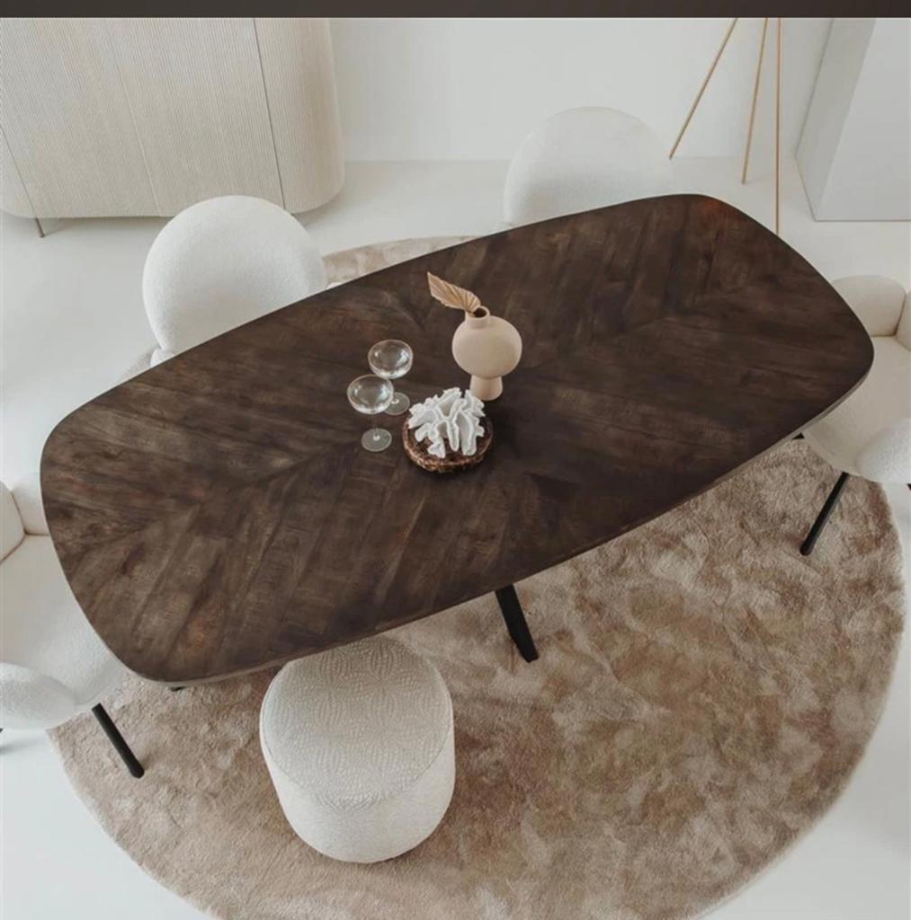 Zitmaxx eettafel Silvi 180cm, Ophalen, 50 tot 100 cm, Zo goed als nieuw, 150 tot 200 cm