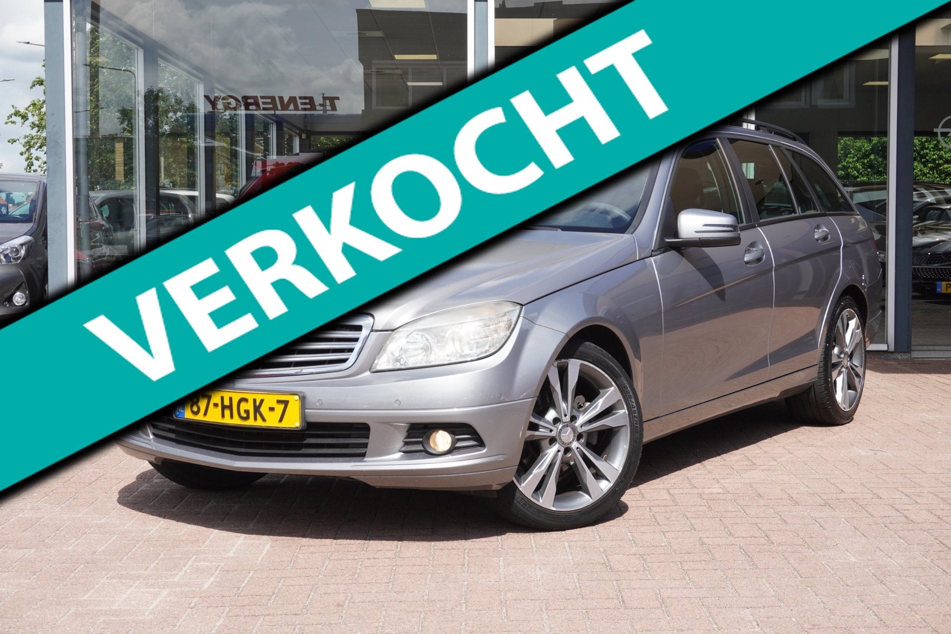 Mercedes-Benz C-klasse Estate 180 K Business Class Handgesch, Auto's, Mercedes-Benz, 13 km/l, Gebruikt, Zwart, 1435 kg