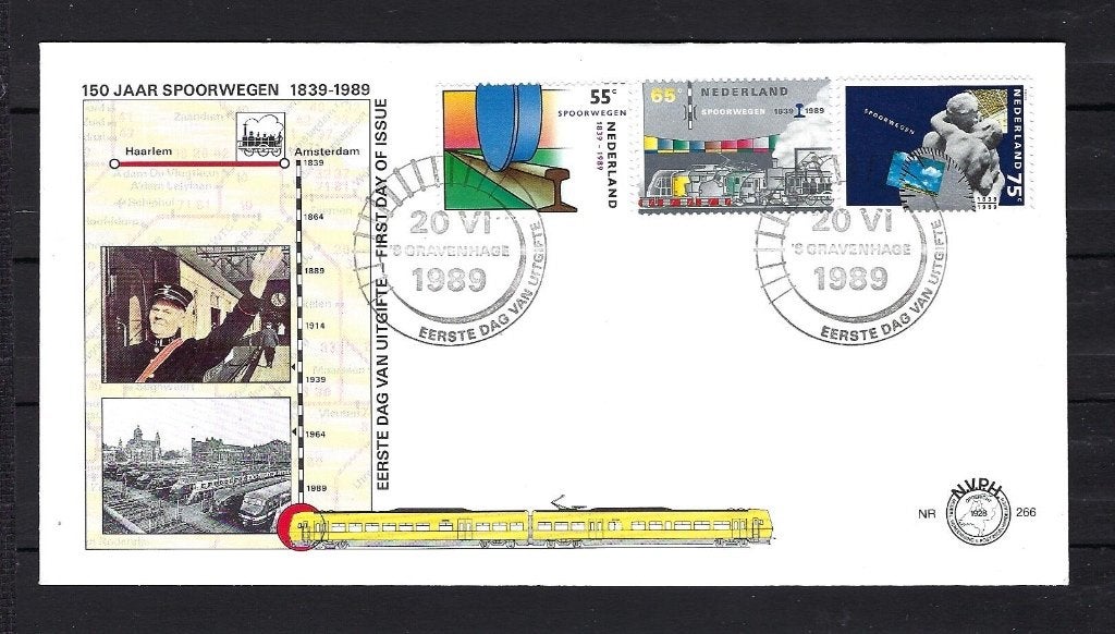 FDC NVPH E266 onbeschreven, Ophalen of Verzenden, Onbeschreven, Nederland