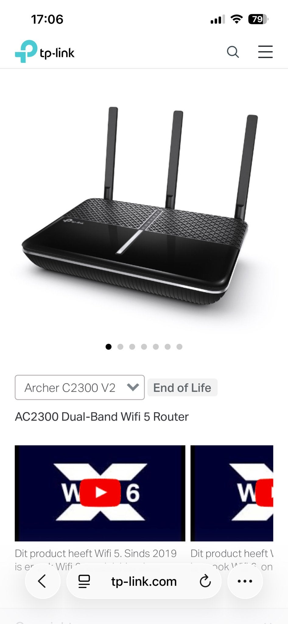 TP-Link Archer C2300 V2 AC2300 Dual-Band Wifi 5 Router, Computers en Software, Routers en Modems, Ophalen of Verzenden, Gebruikt