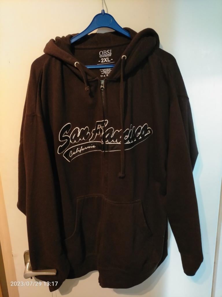 Hoodie San fransisco, Verzenden, Overige maten