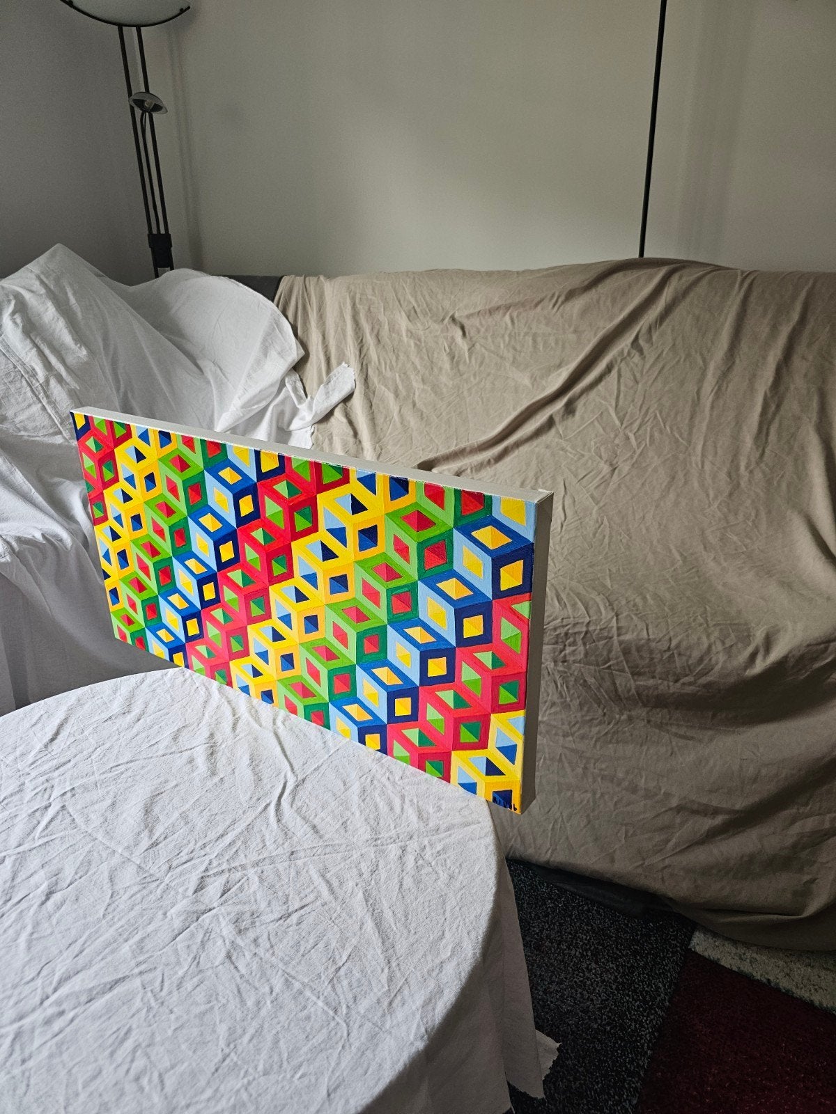 Schilderij 80 cm x 40 cm, Ophalen