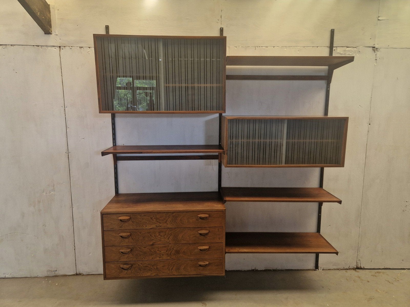 Kai kristiansen modulair wandsysteem regal system, Huis en Inrichting, 200 cm of meer, Onbekend, Onbekend, 25 tot 50 cm