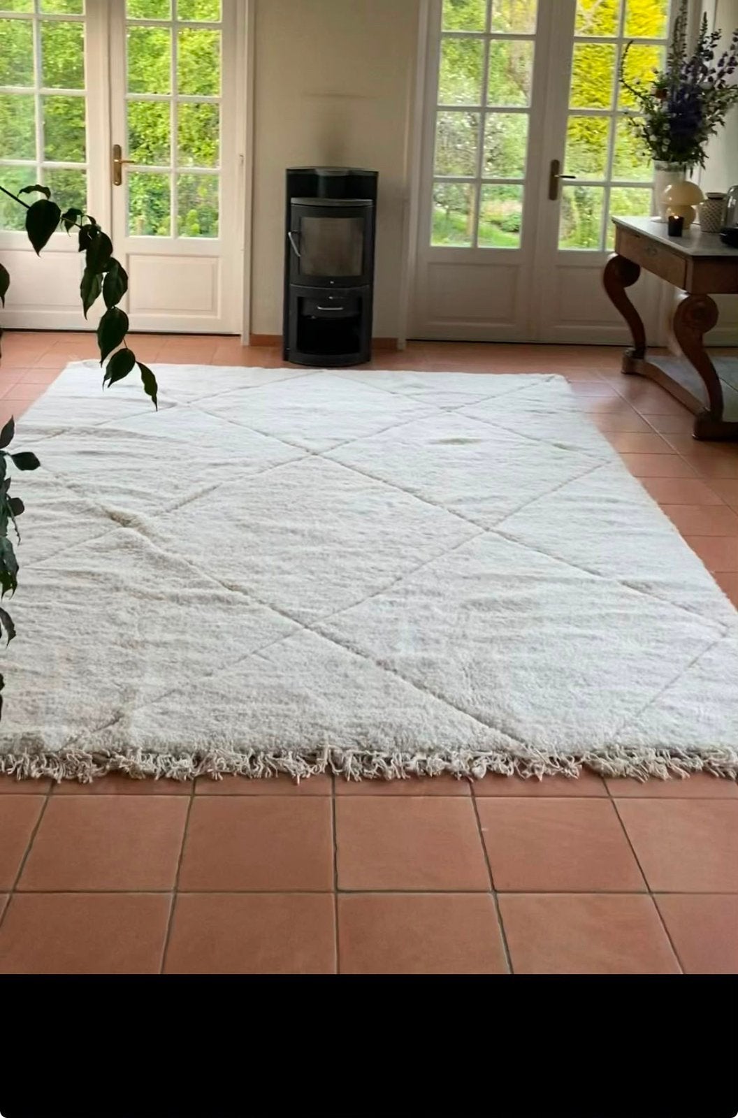 Wollen vloerkleed uit Marokko, Ophalen of Verzenden, Gebruikt, Rechthoekig, 200 cm of meer