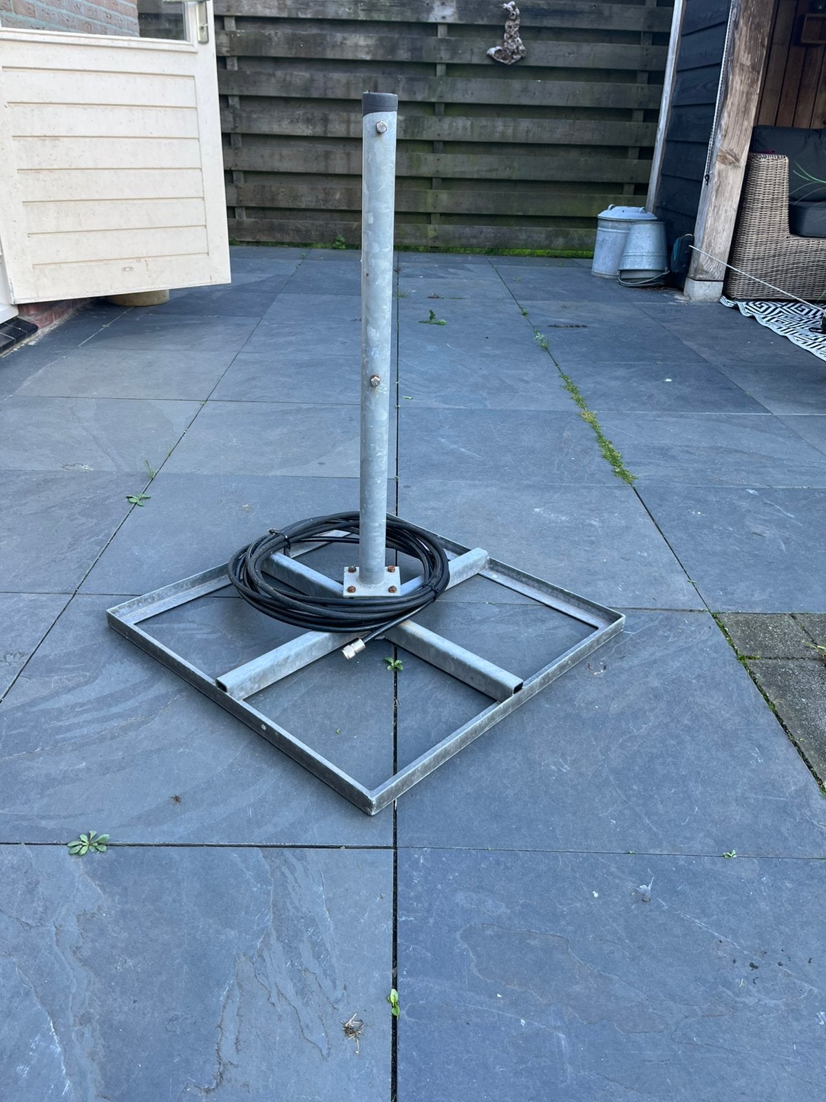 Antenne voet, Ophalen, Gebruikt, Antenne