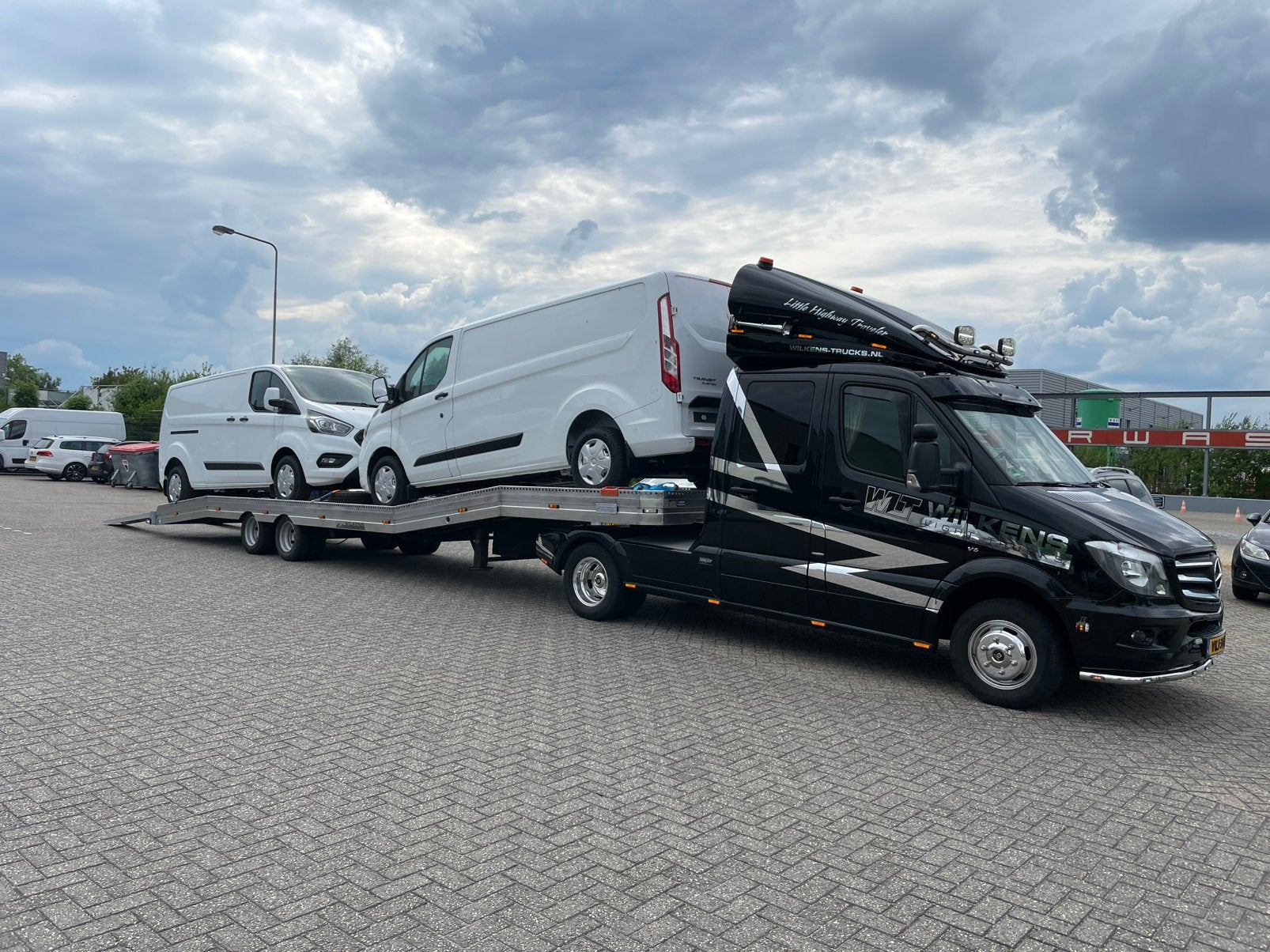 BE-Oplegger voor vervoer voertuigen, Auto's, Bedrijf, Aanhangers en Opleggers, Te koop, BTW verrekenbaar