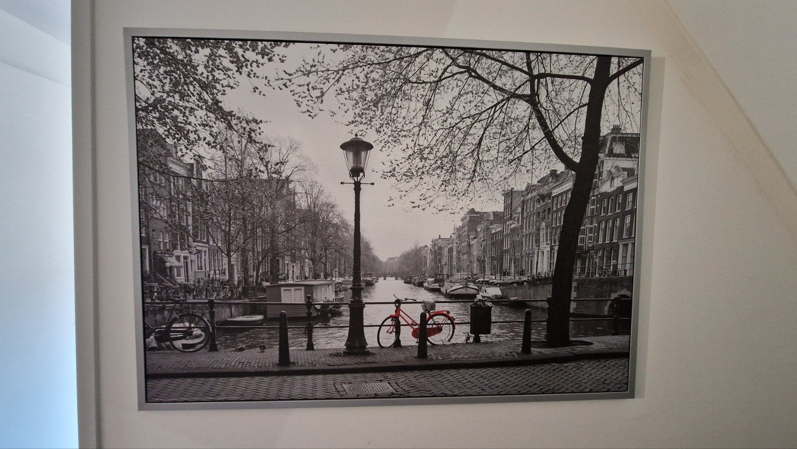 Ikea fotoprint amsterdam 100cm  140cm, Huis en Inrichting, Ophalen, 125 cm of meer, Zo goed als nieuw, Schilderij
