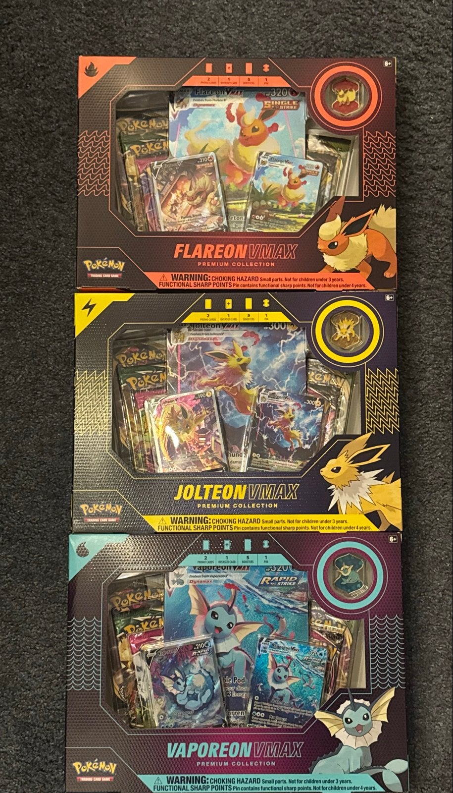 Pokémon VMAX Premium Collectie: Flareon, Jolteon, Vaporeon, Ophalen, Nieuw, Overige typen
