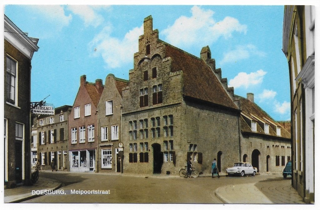 Doesburg Meipoortstraat - oude ongelopen ansichtkaart B7417, Ophalen of Verzenden, 1980 tot heden, Gelopen