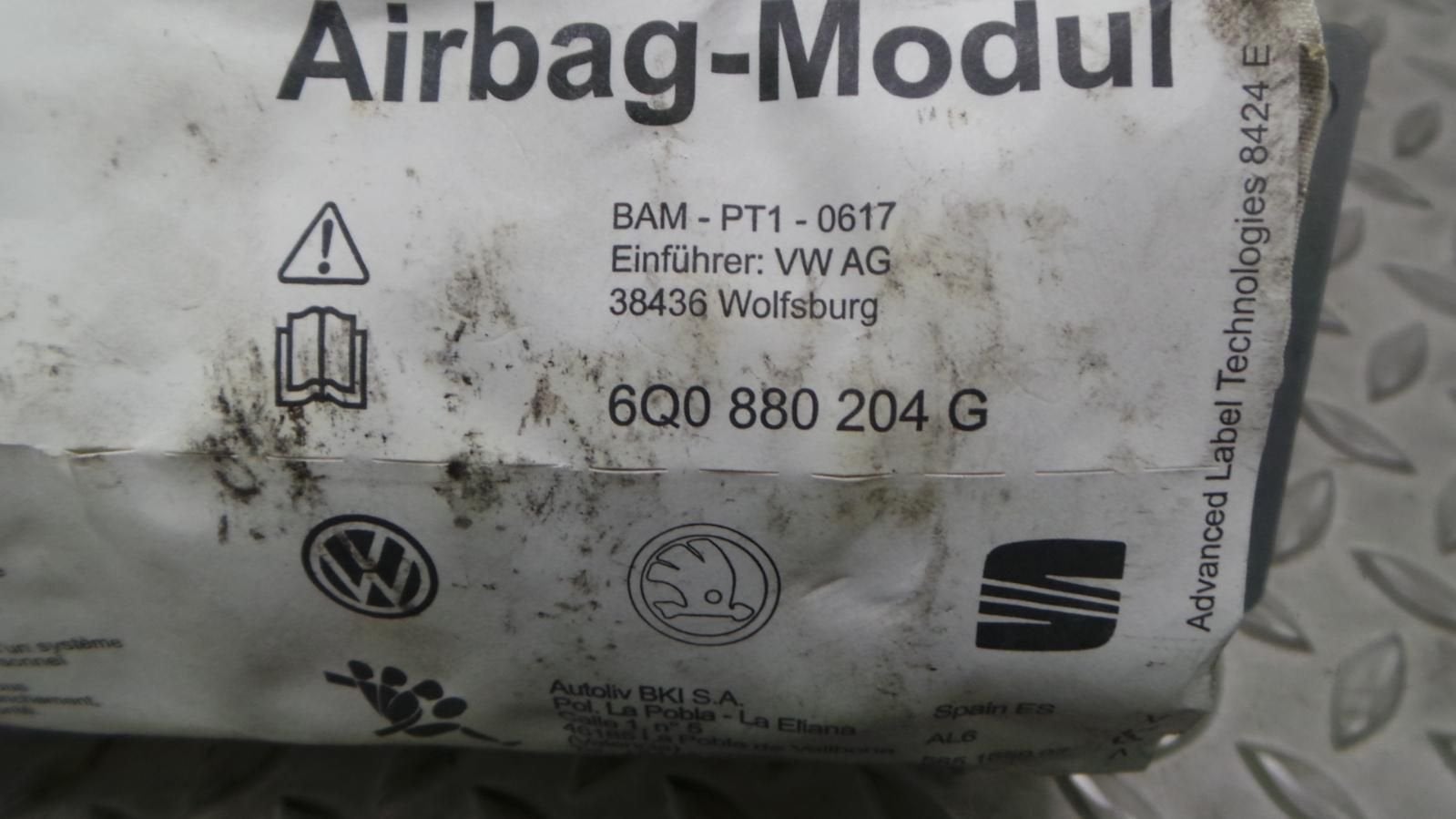 VOLKSWAGEN POLO 9N3 AIRBAG RECHTS 2008, Ophalen of Verzenden, Gebruikt, Stiba lid