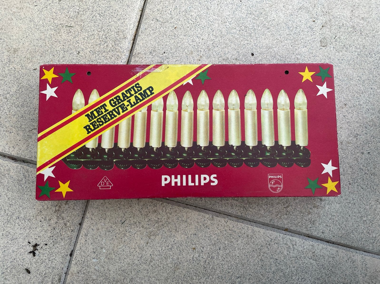 Vintage Philips kerstlampjes kaarsjes, Ophalen of Verzenden