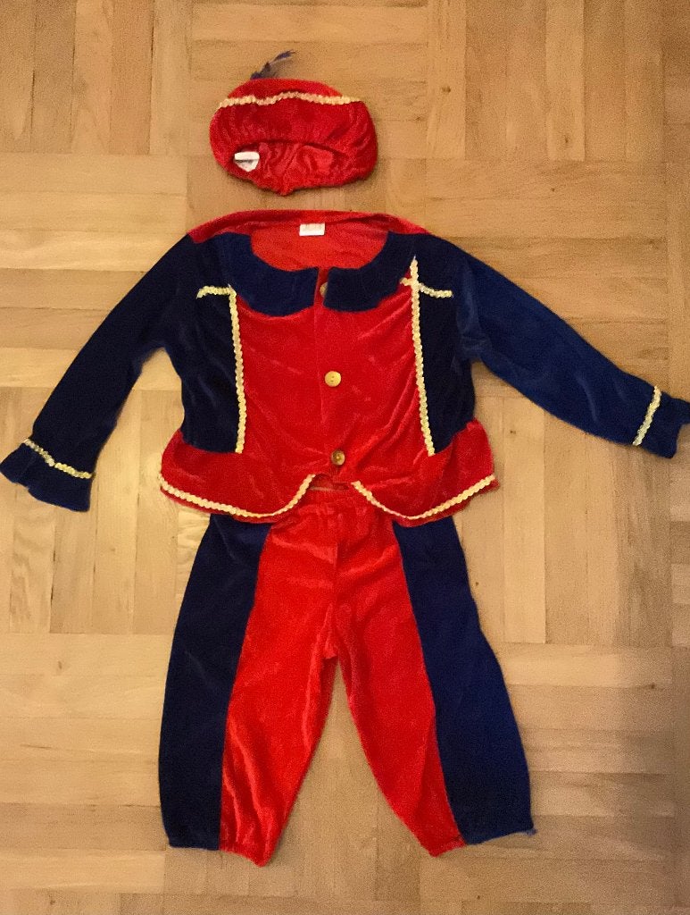 Pieten pak voor het Sinterklaasfeest, Kinderen en Baby's, Ophalen, Gebruikt, Jongen of Meisje, Setje