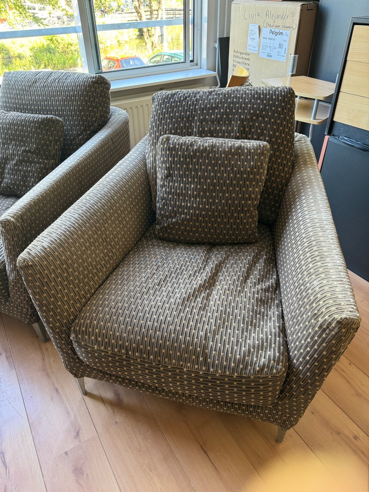 Moet snel weg: B&B Italia Maxalto Malacorte fauteuil, Huis en Inrichting, Fauteuils, Ophalen, Gebruikt, Stof, 75 tot 100 cm