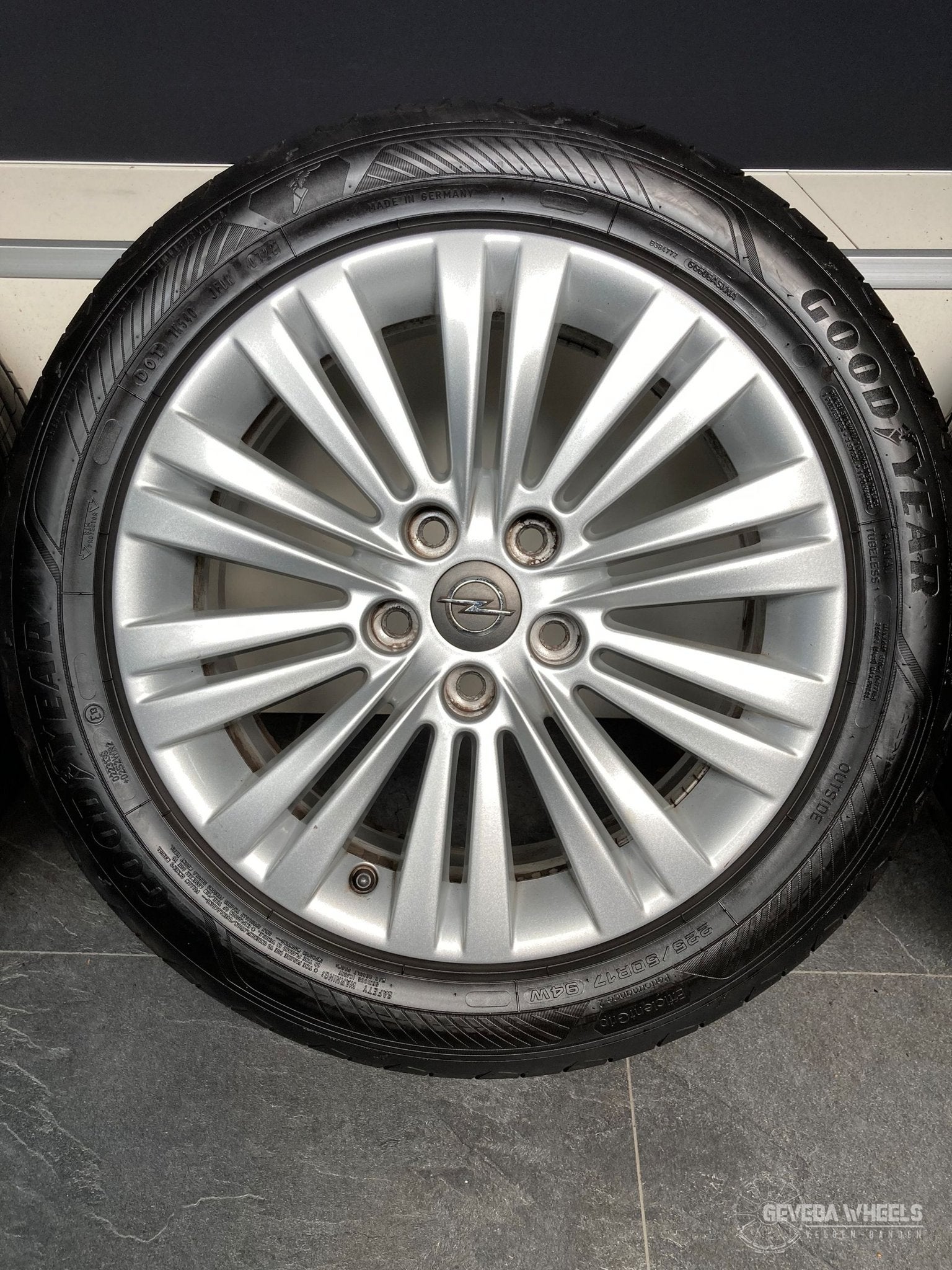 17” originele Opel Astra J velgen + banden 5x115 225/50/17, Gebruikt, -, -, Banden en Velgen