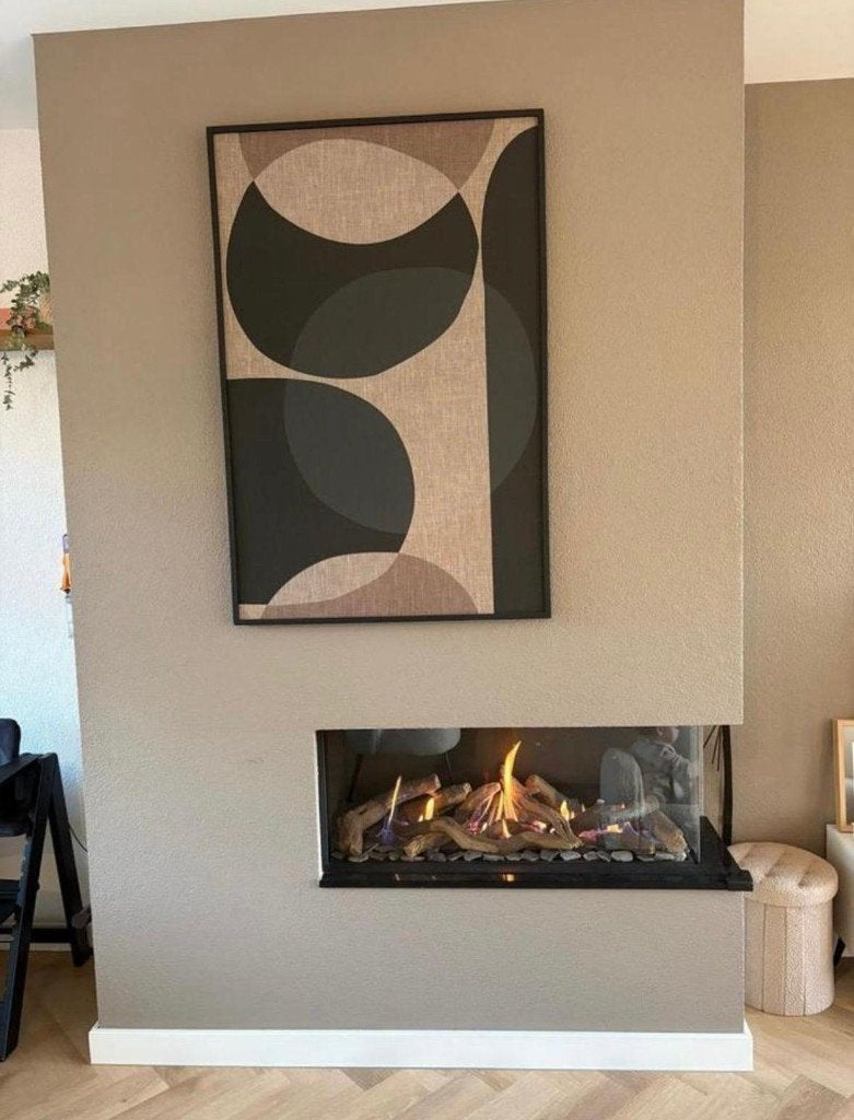 Faber Deut Premium L Hoek haard | Compleet | Werkend |Inbouw, Ophalen, Inbouwhaard, Gashaard