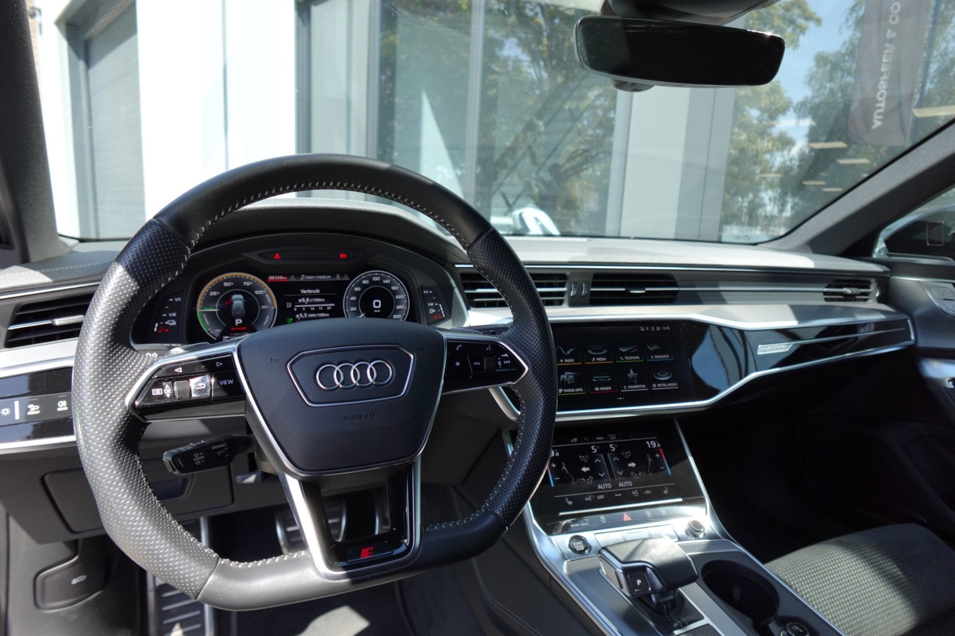 Audi A6 Avant 55 TFSI e quattro Competition KEYLESS 360 B&O, Auto's, Audi, Automaat, Gebruikt, Zwart, 4 cilinders