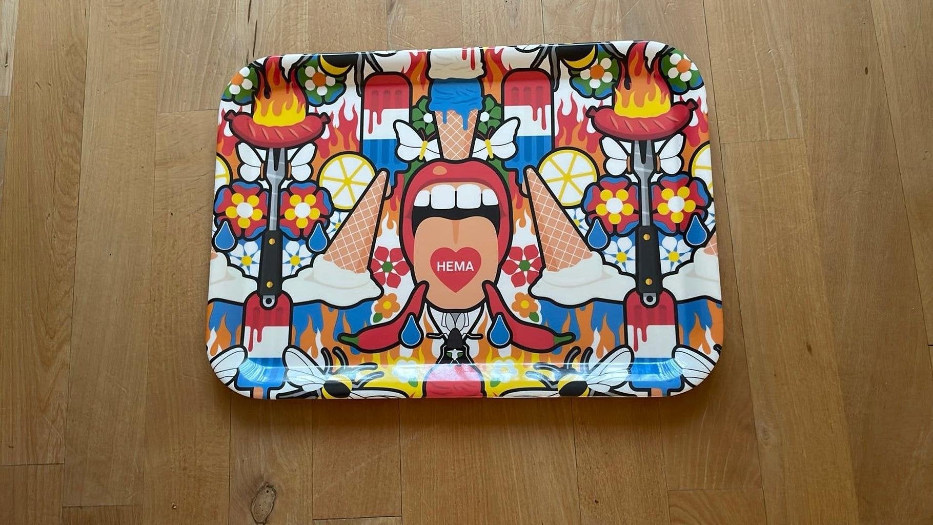 Hema dienblad. Kunststofstudio Job, Ophalen of Verzenden, Zo goed als nieuw, Rechthoekig, Kunststof