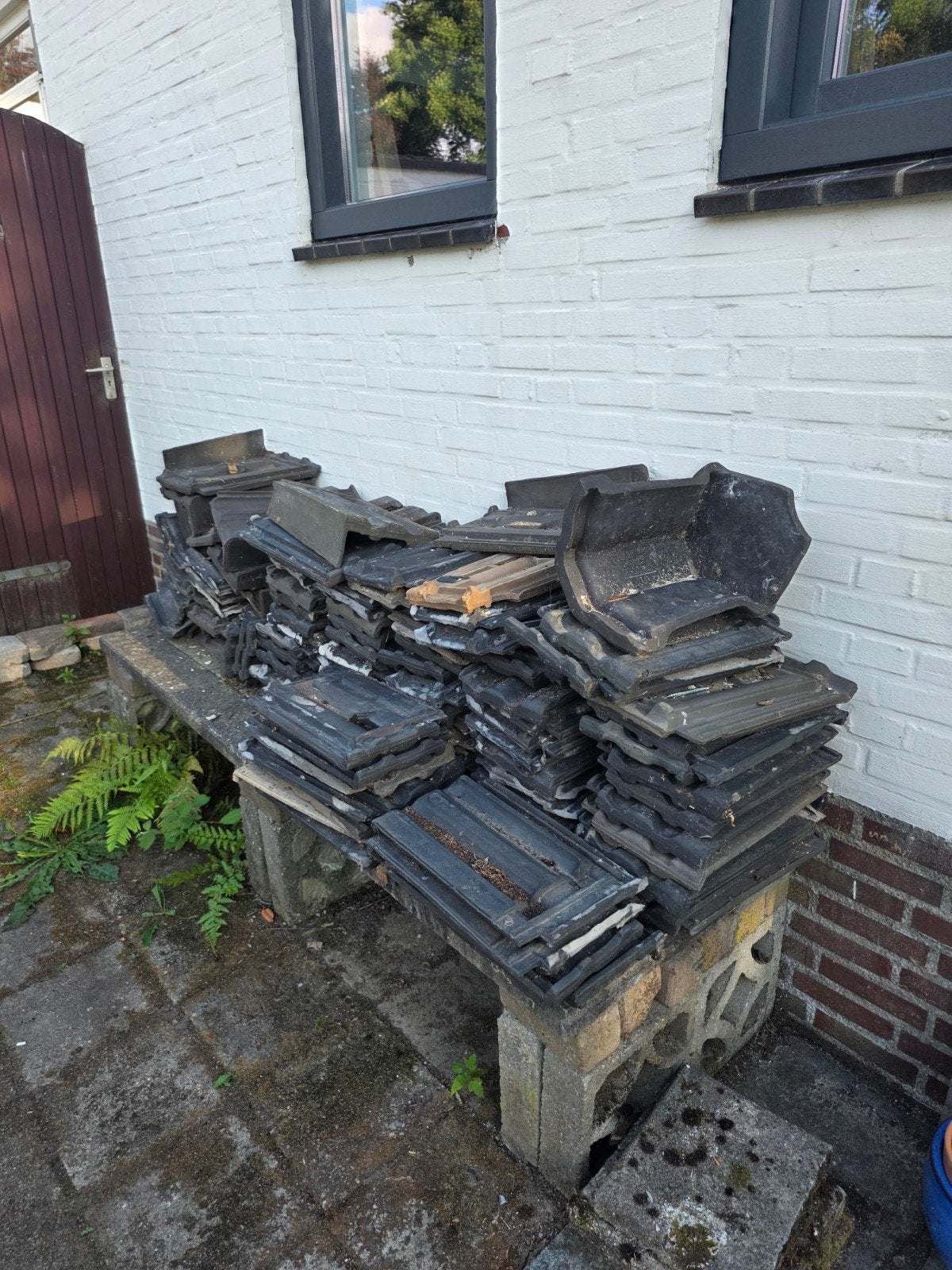 60 Gebruikte dakpannen in goede staat - Jac. Laumans Reuver, Ophalen, Gebruikt, Steen of Klei, 15 m² of meer