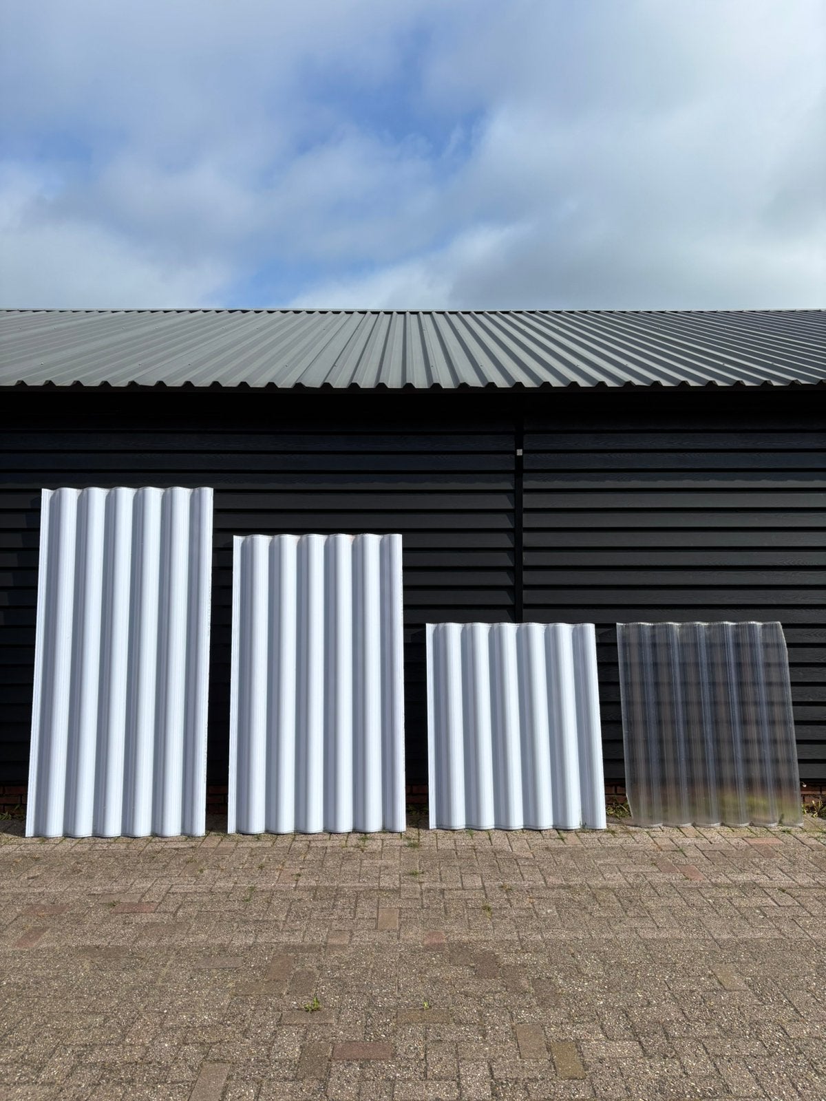 Polycarbonaat golfplaat 3 wandig, Ophalen, Dubbelglas, 80 tot 120 cm, Nieuw