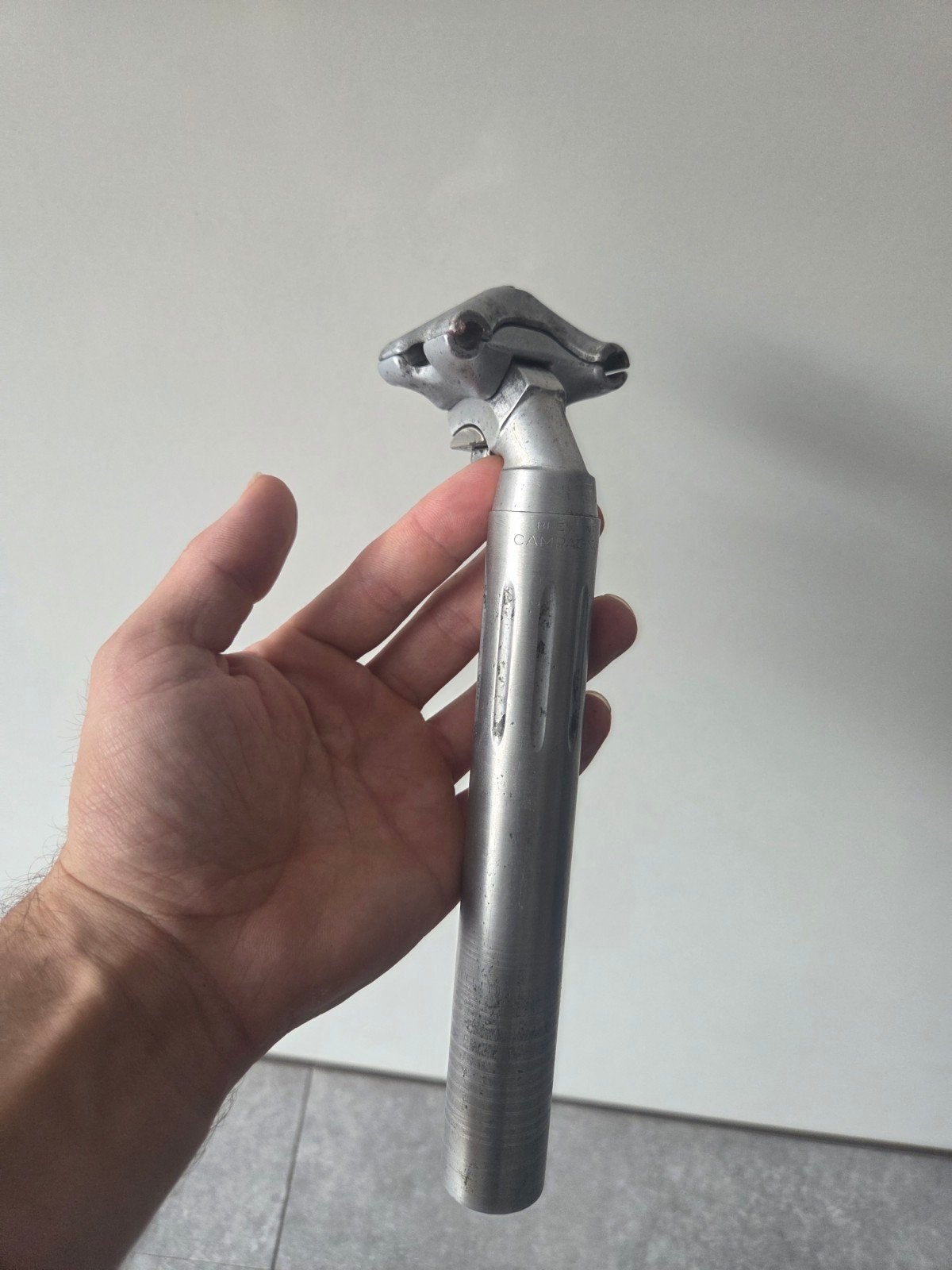 Campagnolo super record Zadelpen, Fietsen en Brommers, Fietsonderdelen, Gebruikt, Campagnolo, Ophalen of Verzenden, Racefiets