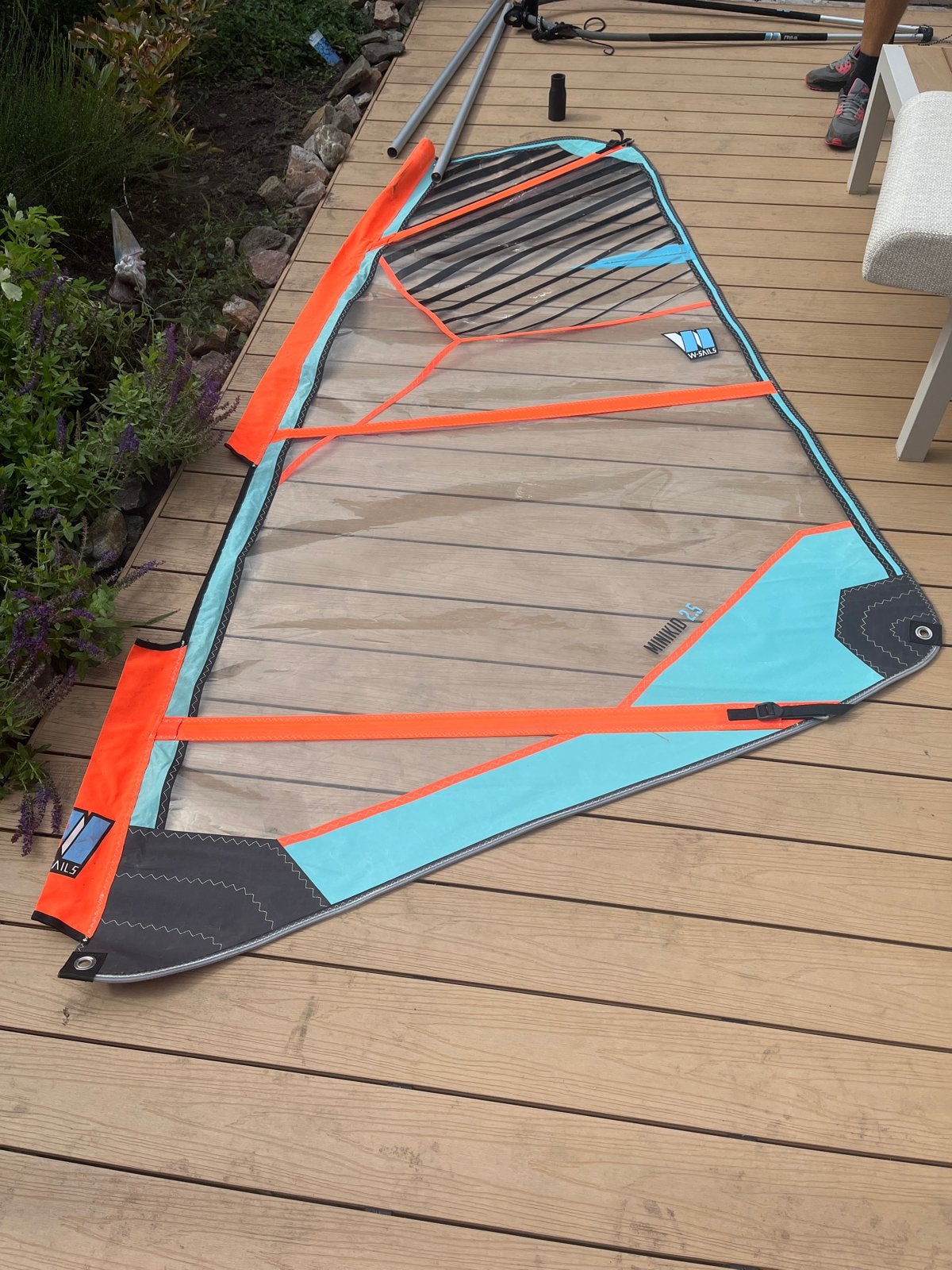 North Sails Minikid 2.5 Windsurfzeil, Ophalen, Met giek, Minder dan 3.5 m², Zo goed als nieuw